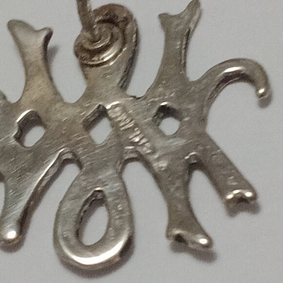 Vintage Artisan Sterling Silver Abstract Modernist Earrings - Picture 11 of 12